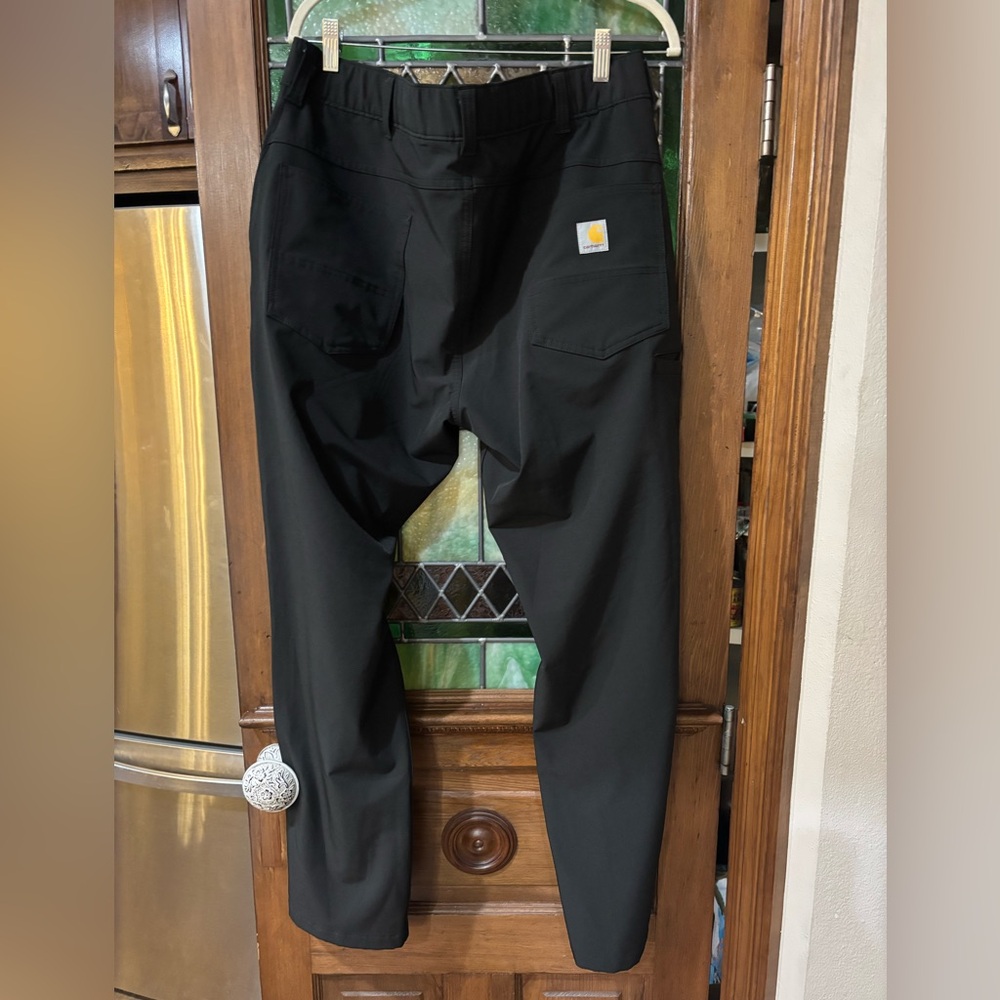 Carhartt Black Cargo Work Pants with Patch Logo